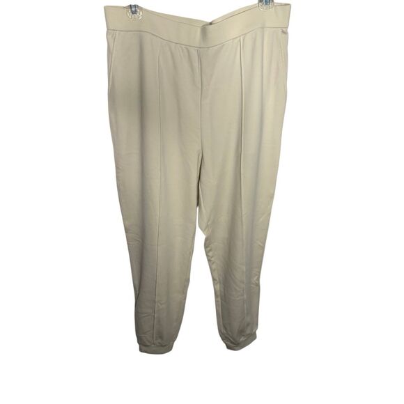 Eileen Fisher SET Lightweight Ponte Jogger & Lightweight Ponte Round Neck Top - Picture 6 of 11